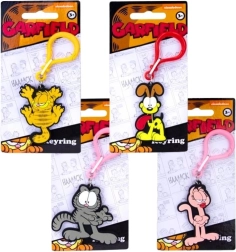Garfield 2D PVC-Schlüsselanhänger – 4 Motive