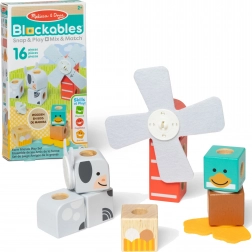 Magnetische Holz-Bausteine Blockables Bauernhof 16 Stk. MELISSA & DOUG