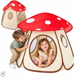Zusammenklappbares Kinderzelt Fliegenpilz
