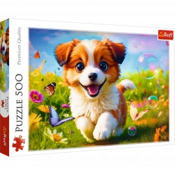 Puzzle Fröhlicher Hündchen 500 Teile
