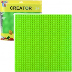 Konstruktionsplatte für Bauklötze grün 25,5x25,5 cm