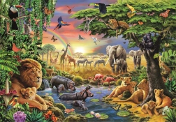 Puzzle Afrikanisches Treffen 2000 Teile