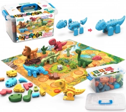 Konstruktionsset Dinosaurier 2-in-1 Brettspiel