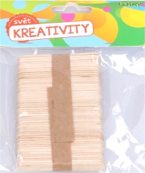 Holzstäbchen 6,5x1 cm, 50 Stk