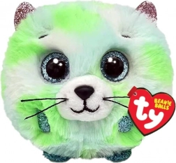Plüschspielzeug TY Beanie Balls grüne Katze