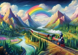Regenbogen Zug Puzzle 260 Teile