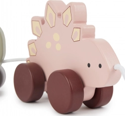 Bieco Ziehspielzeug aus Holz – Dinosaurier