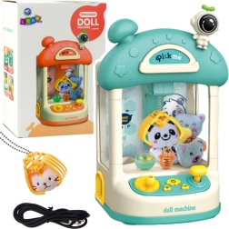 Intelligentes Kinder-Greifspiel – blauer Automat zum Fangen von Plüschtieren und Kugeln
