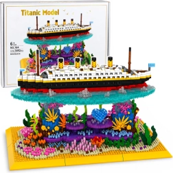 Titanic-Bausatz – Modell eines Ozeandampfers auf einem Korallenriff (3892 Teile)