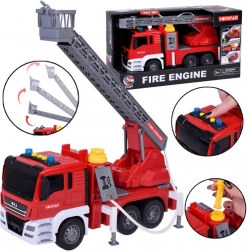 Feuerwehrfahrzeug mit Wasserpumpe, Licht und Sound, Rückziehantrieb