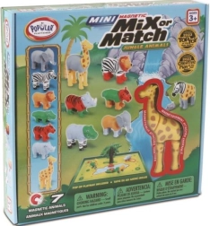 Malblo Magnetic Mini – Dschungeltiere, magnetisches Baukasten-Set für Kinder
