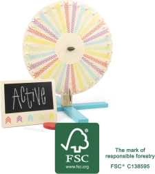 hölzernes Glücksrad mit Schultafel SMALL FOOT Active