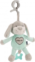 Bildungs-Musik-Kuscheltier mit Clip BABY MIX Hund mint
