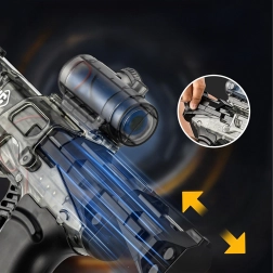 Elektrische Wasserpistole mit automatischem Schuss und Akku, Reichweite 10 m