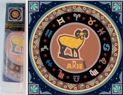 NORIMPEX Diamantmalerei 7D Tierkreiszeichen Widder 30x30 cm