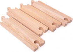 Lange gerade Schienen BIGJIGS RAIL 21 cm – 4 Stk.