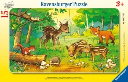 Puzzle 15 Stk Waldtiere