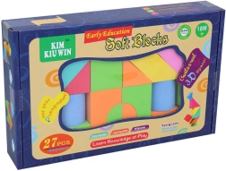 Bunte weiche Schaumstoffwürfel für die Kleinsten – Set mit 27 Stück in der Box