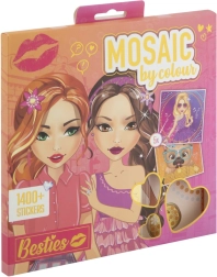 Kreatives Mosaik-Set nach Farben – 5 Vorlagen und 1400 Aufkleber (21 × 21 cm)