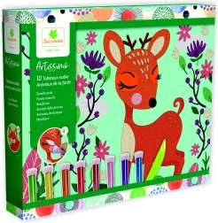 Artissimo – glitzerndes Sandbild Waldtiere