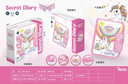 Geheimes Einhorn-Tagebuch mit Schloss und Aufnahmefunktion