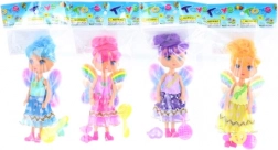 Feenpuppe mit Regenbogenflügeln und Zubehör