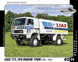 RETRO-AUTA Puzzle TRUCK: LIAZ 111.154 Dakar 1988, 40 Teile