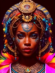 Diamantmalerei Afrikanerin III 30x40 cm