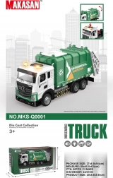 Metall-Garbage-Truck mit Licht und Sound