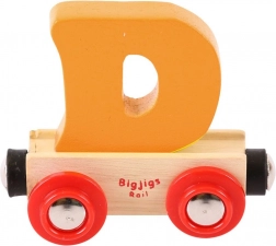 Bigjigs Rail Holzlokomotive mit Buchstabe D