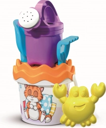 ANDRONI Sand-Set Verspieltes Kätzchen mit Gießkanne – klein, 6-teilig