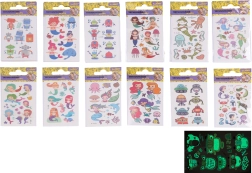 Leuchtende Tattoo-Aufkleber – Mix 10,5 × 6 cm