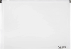 Opaline A5 Umschlag mit Reißverschluss, transparent