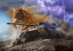 Puzzle TREFL Premium Plus World of Tanks: Tiger II 1000 Teile