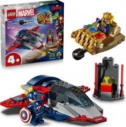 LEGO Marvel Captain America vs. Thanos Bauset für Kinder 4+