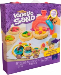 Kinetic Sand Pizza-Set SquishPizza – Kreativset mit Ofen und Werkzeugen