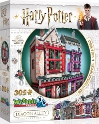 3D-Puzzle Harry Potter: Quality Quidditch Supplies und Slug & Jiggers Apothecary, 305 Teile