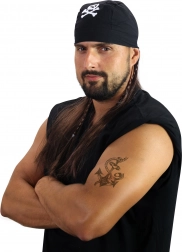 Piratenperücke mit Tuch