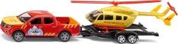 Siku Super Bergrettungsdienst Nissan Navara mit Helikopter