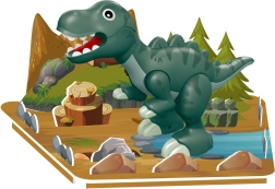 Magnetisches Konstruktionsset Tyrannosaurus – magnetischer Dinosaurier für Kinder, 7 Teile