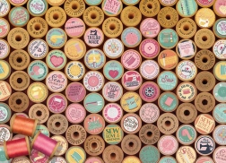 Puzzle Glückliches Sticken 1000 Teile COBBLE HILL