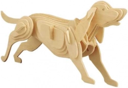 Woodcraft Holz 3D-Puzzle Hund