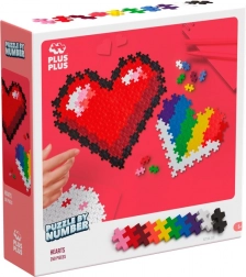 Plus-Plus Puzzle nach Zahlen – Herz 250 Stk.