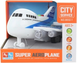 Großes batteriebetriebenes Flugzeug mit Licht und Sound