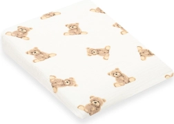 Musselinbezug für Kinderkissen – Keil NEW BABY Standard 30×37 cm, Motiv Bär