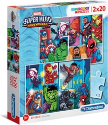 Puzzle Clementoni Marvel Superhelden 2x20 Teile
