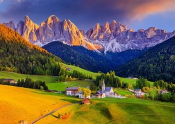 ENJOY Puzzle Kirche in den Dolomiten, Italien – 1000 Teile