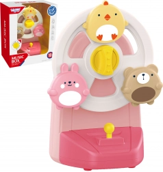 Musik-Karussell mit Tierfiguren – Spieluhr mit Saugnapf WOOPIE