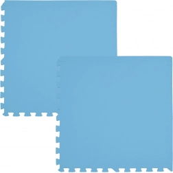 Schaumstoff-Bodenmatte Humbi 120 × 60, große wasserdichte Puzzles, 2 Stk., hellblau