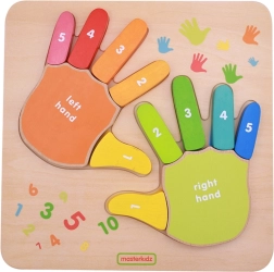 Holztafel zum Fingerzählen MASTERKIDZ